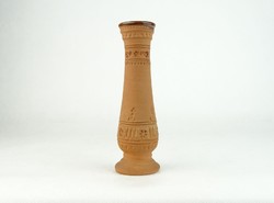 0N335 Régi orosz kerámia váza szálváza 15.5 cm