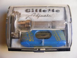 Retro Gillette adjustable safety razor borotva 1960-as évek Made in USA