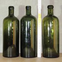 "Igmándi, Ferenc József, Hunyadi János keserűvíz" ásványvizes üvegek 3 db
