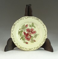 0N618 Vajszínű Zsolnay porcelán pillangós tányér