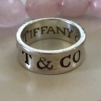 Tiffany & Co.ezüst gyűrű klasszikus fazon