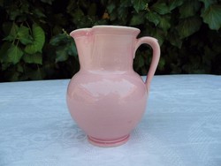 Zsolnay rózsaszín kancsó az 1800-as évekből a ritkább kis méretben!