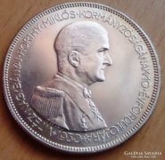 UNC Horthy ezüst 5 pengő 1930  U.P. 