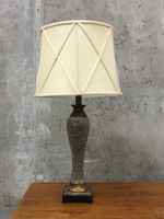 Különleges, elegáns asztali lámpa pár, articsóka mintázatú lábbal