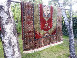Török kazak kézi csomózású szőnyeg