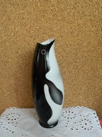 Hollóházi art deco pingvin váza.