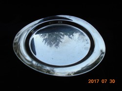 Wmf art deco silver-plated triangular bowl with dome mark