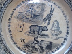 Francia antik tányér  hibátlan  20 cm