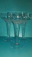 ROSENTHAL LOTUS BLOSSOMS lótusz virágos pezsgős poharak pohár jelzett  a talpáig tölthető
