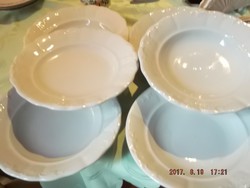 Zsolnay nagyon régi mély tányér 6 darab tányér 6 darab