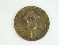 0N397 Búza Hazafias Széchenyi bronz plakett 10 cm