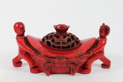 19. sz kínai illatosító doboz füstölő tartó