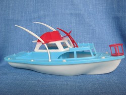 Retro műanyag trafikáru játék hajó (Calypso?)