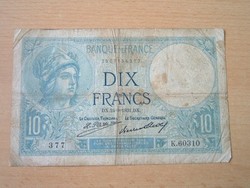FRANCIA 10 FRANK FRANCS 1931