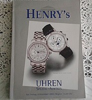 HENRY's AUKCIÓSHÁZ ÁRVERÉSI  - ÓRA  KATALÓGUS 2002