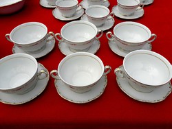 Zsolnay  stafír  mintás hatalmas leveses  csészék
