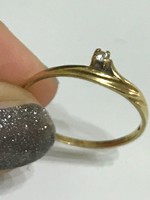 18K-os arany gyűrű 18,5mm átmérővel