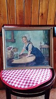 Very nice picture with antique frame bss mark 31.5 x 37.5