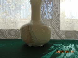Modern rétegelt üveg nagy váza 26x17 cm