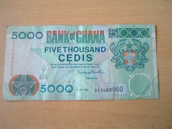 GHANA GHÁNA 5000 CEDIS 2000