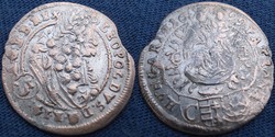 Leopold  3 kreutzer   1699   Ag ezüst