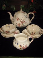 Sarreguemines antik  teás , gyönyörű porcelán fajansz