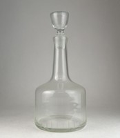 0N859 Csiszolt üveg ital kínáló dugóval 28 cm