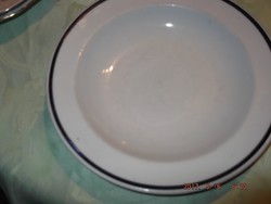 Zsolnay kék csíkos   mély tányér