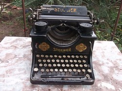 Ritka márka ! Stoewer írógép+2 orig.szalag,papír-indigó,géptakaró-Kifogástalan áll.