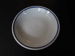 Leárazott retró  Zsolnay menza tányér készlet pótlásához kék csík dekorral