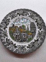 Régi  jelenetes angol tányér- Merrie olde England