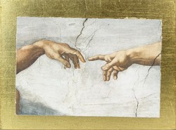 0O117 Michelangelo miniatűr kép 14 x 19 cm