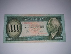 Bartók 1000 forint 1983-as Március A sorszám , ritka  , ropogós bankjegy!