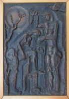 Somogyi József : Fürdőző lányok bronz relief 23.000 Ft