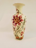 Zsolnay Orchideás kézzel festett 27cm váza. Hibátlan!