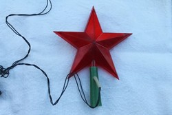 Kommunista vörös csillagfenyőfára. Kommunista relikvia 