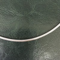 925 Ezüst félmerev nyaklánc 12,66gr-46cm