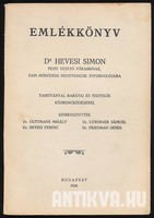 Emlékkönyv dr. Hevesi Simon pesti vezető főrabbinak,papi működése negyvenedik évfordulójára/Judaika/