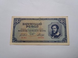 Egymillió Pengő 1945-ös  szép  bankjegy!