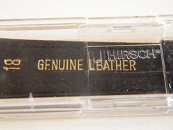 Hirsch 18 mm-es fekete óraszíj