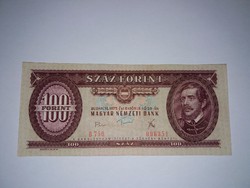 100 Forint 1975-ös Nagyon szép ropogós bankjegy !