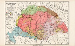 Nagy - Magyarország néprajzi térkép 1913,  atlasz, eredeti, Kogutowicz Manó, Cholnoky Jenő, néprajz