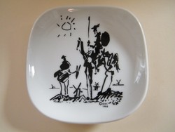 Picasso Don Quijote porcelán dísztányér, tányér, tál
