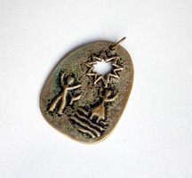 Nagyon régi bronz medál 