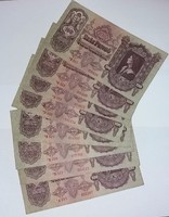 100 Pengő 1930-as CSILLAGOS! Ropogós szép bankjegyek ,db-áron is !