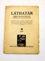 LÁTHATÁR			1937	október				RÉGI ÚJSÁG	862