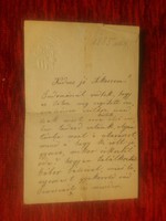 Régi magánlevél - Szövényi család - Vízjeles - 1885 - levél