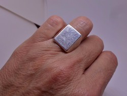 Gyönyörű nagy ezüst pecsétgyűrű