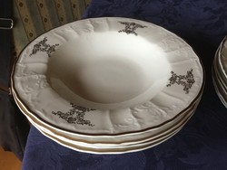 Bernadotte porcelán tányérok, 5 lapos, 5 mély