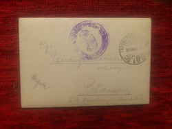 Régi magánlevél - Szövényi család - 1916 - levél